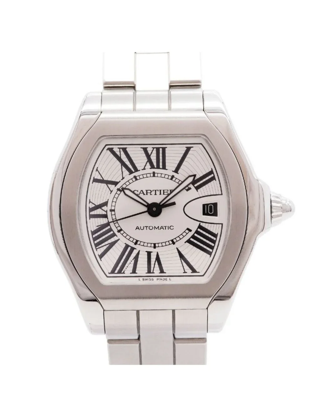 Cartier Roadster LM Silver Dial Watch